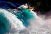 New Zealand photographer Rod Hill won in the Energy category for his photo, titled âHuka Falls,â which shows kayaker River Mutton dramatically emerging from a rapid at Huka Falls in New Zealand.